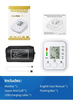 Arm Style Automatic Blood Pressure Monitor | LCD Display & Voice Function – Precise, User-Friendly, and Portable  - Image 4