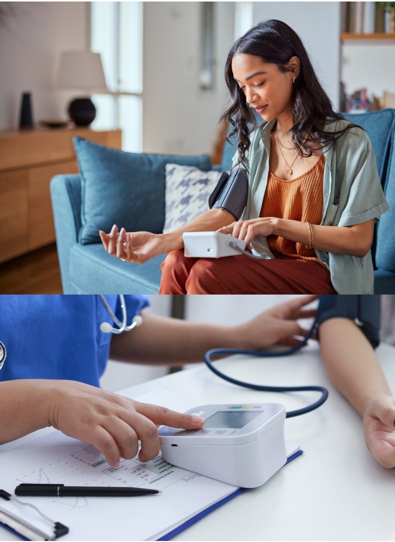 Arm Style - Automatic Blood Pressure Monitor | LCD Display & Voice Function – Precise, User-Friendly, and Portable - Image 1
