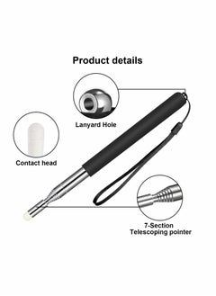 SYOSI Telescopic Pointer Stick with Hand Lanyard 4 Pieces Teacher Pointer for Classroom Presentation Pointers for Teachers Hand Pointer Extendable Pointer Stick Retractable Pointer Pen Whiteboard  - Image 3