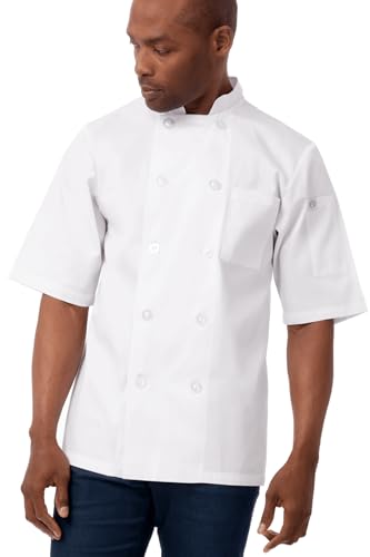 Chef Works Men's Volnay Chef Coat, White, Medium - Image 4