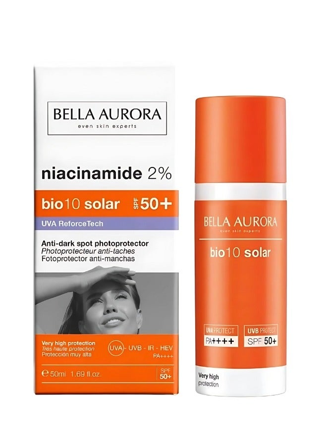 بيلا أورورا بيلا بيو-10 سولار نياسيناميد 2 ٪ عامل حماية من الشمس 50 + أوفا 50 مل