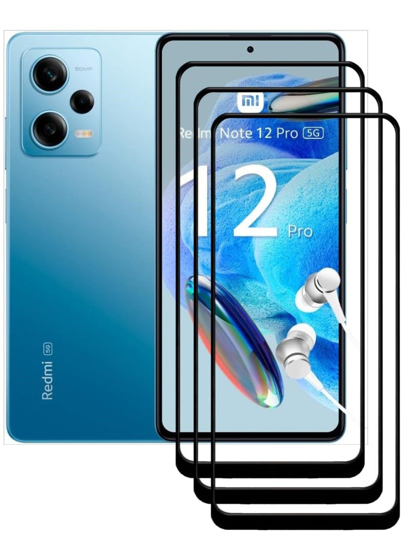ACLIX 3 Pieces Antistatic ESD Dustproof Premium Quality High Definition Tempered Glass Screen Protector Designed For Xiaomi Redmi Note 12 Pro - Image 1