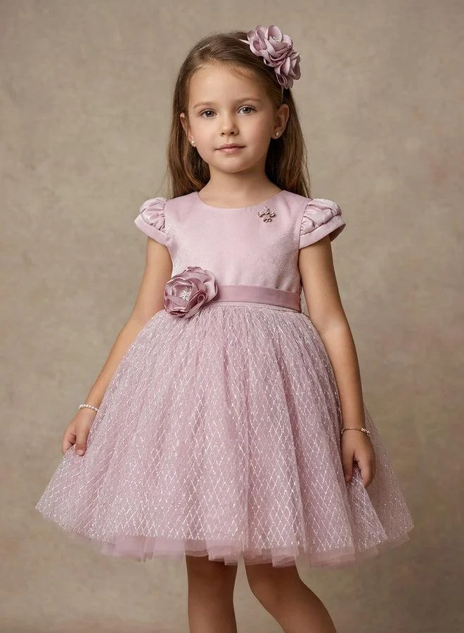 Via Bambino Lovely Violet Dress 310