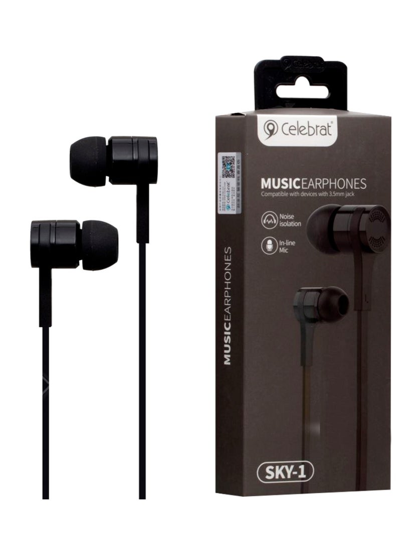 Celebrat SKY-1 Music Earphones - Image 1