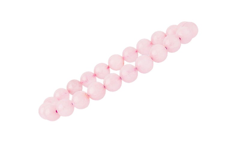 GEMSMANTRA Rose Quartz Stretchable Crystal Bracelet | 8mm Round Cut Beads | Unisex Healing Bracelet for Men & Women | Promotes Love, Compassion & Emotional Healing - Image 1