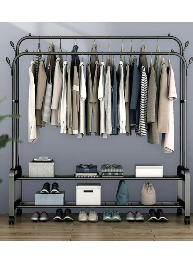 Folding Metal Clothes Dryer Drying Space Laundry Washing Durable Metal Drying Rack Multifunctional Air Dryer Ideal For Indoor And Outdoor 2 Folding Winged Clothes Dryer - Image 1