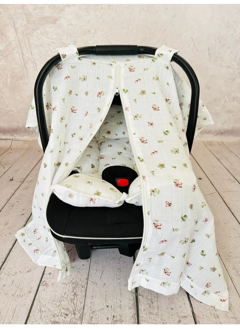 juniperus Muslin Stroller Cover and Infant Carrier Cushion