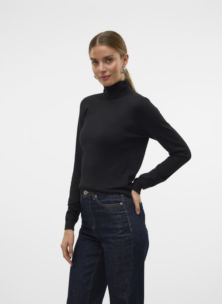 VERO MODA Vmiris Long Sleeve  Rollneck Pullover Sweater - Image 1