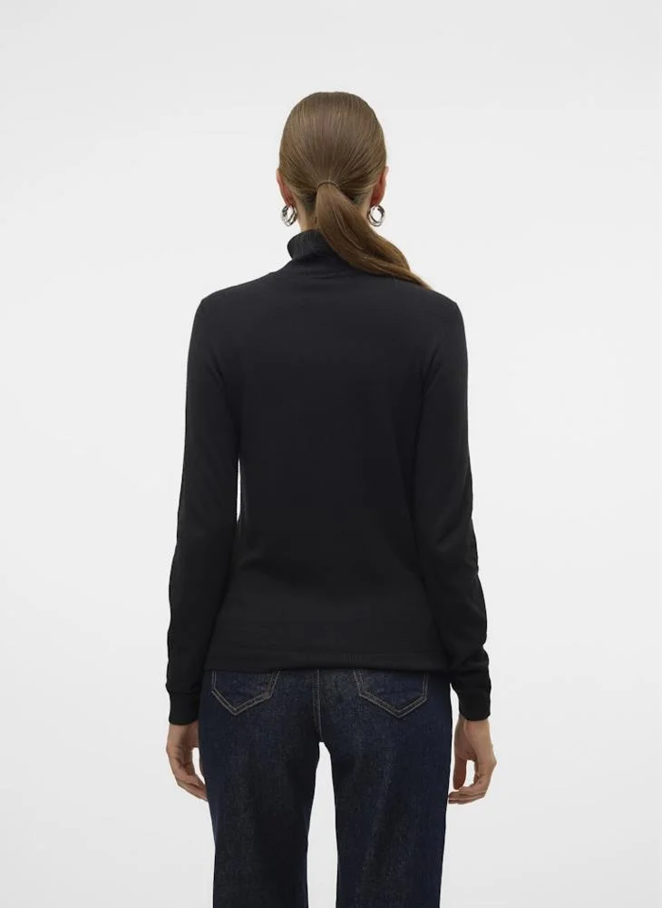 VERO MODA Vmiris Long Sleeve  Rollneck Pullover Sweater