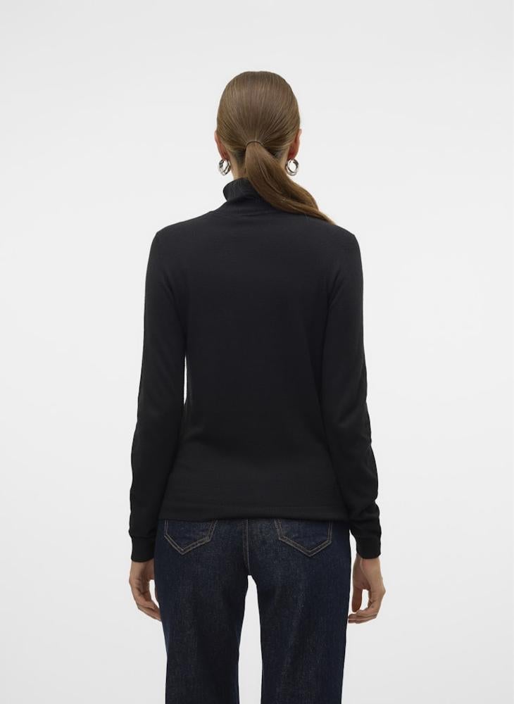 VERO MODA Vmiris Long Sleeve  Rollneck Pullover Sweater - Image 2