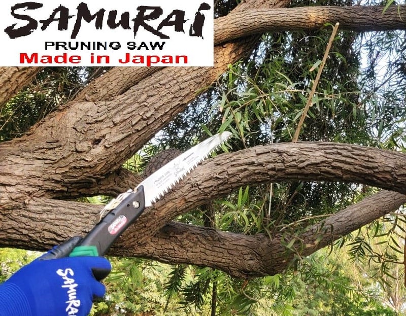 SAMURAI Heavy Duty Folding Garden Hand Pruning Saw JD150LH Cutter Comfort Handle Designed for SingleHand Use Perfect for Trimming Trees Pruning Tree Branch and More Green - Image 3