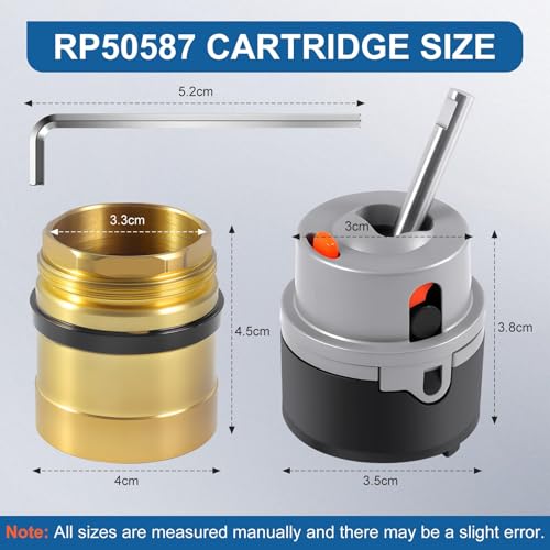 SOASEMBE RP50587 Delta Faucet Cartridge Replacement for DST Single Handle Kitchen and Lavatory Sink Faucets Repair Parts, Compatible with Delta RP50587 Cartridge Valve w/ RP51503 Bonnet Nut - Image 5