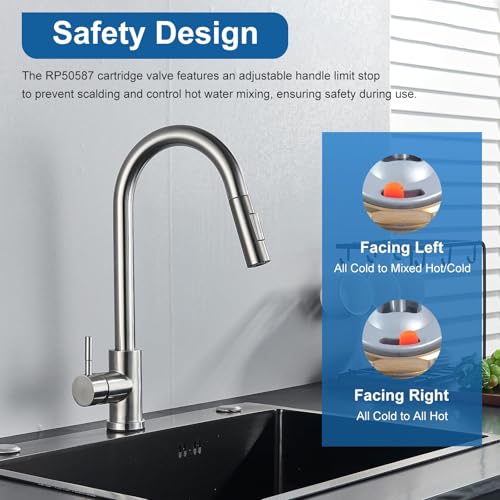 SOASEMBE RP50587 Delta Faucet Cartridge Replacement for DST Single Handle Kitchen and Lavatory Sink Faucets Repair Parts, Compatible with Delta RP50587 Cartridge Valve w/ RP51503 Bonnet Nut - Image 3