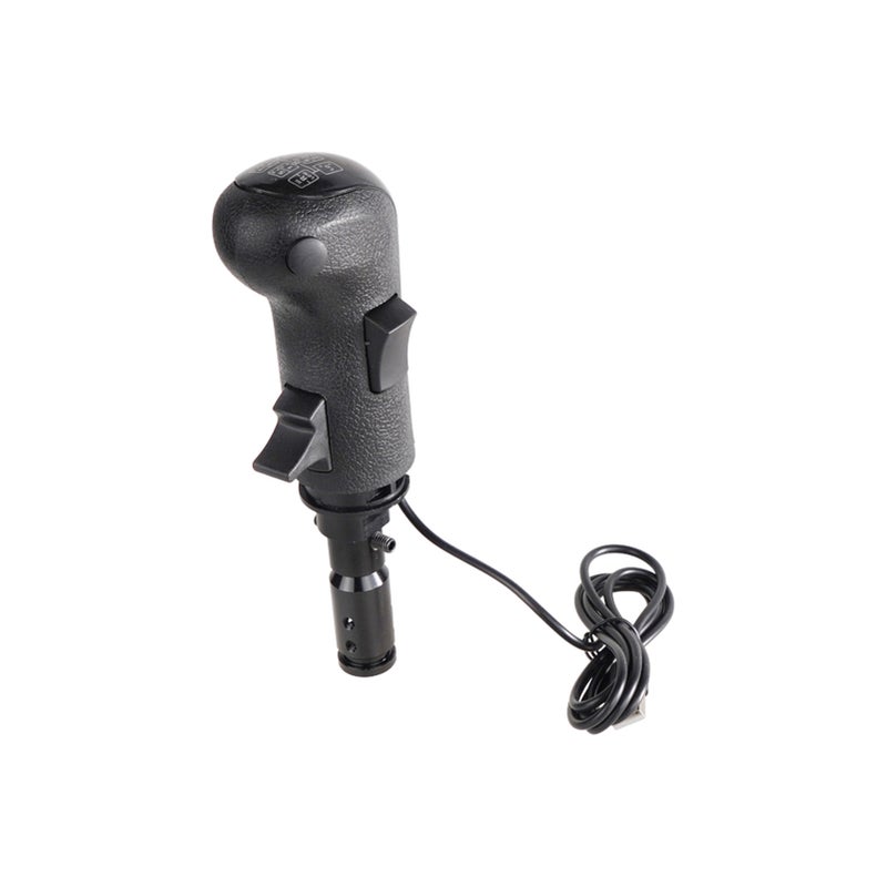 USB Gearshift Knob: Black, 18 Gears, Dual Switchers - Custom Setting Button, Plug And Play, Replacement for Logitech G29 G27 G25 for PC Windows Sim Trucking Enthusiasts - Image 3