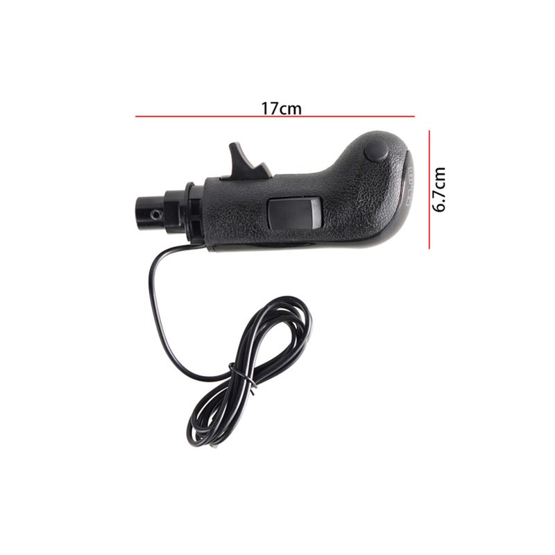 USB Gearshift Knob: Black, 18 Gears, Dual Switchers - Custom Setting Button, Plug And Play, Replacement for Logitech G29 G27 G25 for PC Windows Sim Trucking Enthusiasts - Image 2