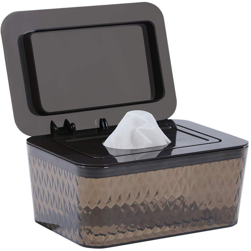 Hswt Wipes Dispenser Seal-Designed Wipe Dispenser Holder Wipes Case Box for Bathroom Keep Wipes Fresh, Dust-Proof & Non-Slip - Image 1