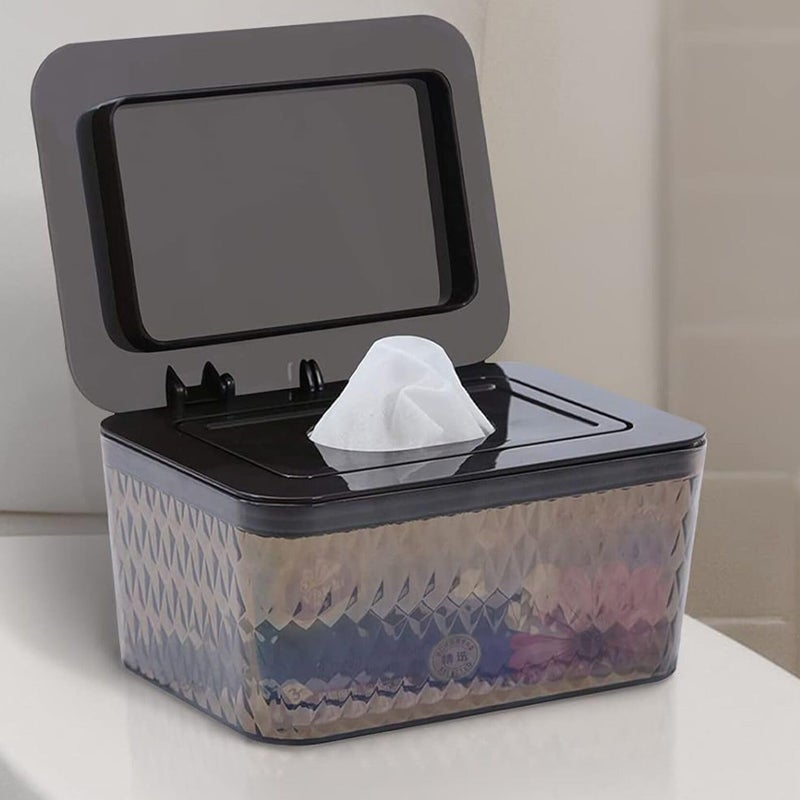 Hswt Wipes Dispenser Seal-Designed Wipe Dispenser Holder Wipes Case Box for Bathroom Keep Wipes Fresh, Dust-Proof & Non-Slip - Image 2