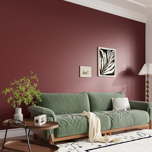 VaryPaper 15.7" x 78.7" Brick Red Contact Paper Peel and Stick Matte Red Wallpaper Self Adhesive Thick Red Wall Paper Roll Waterproof Removable Vinyl Wallpaper for Walls Cabinets Countertops - Image 5