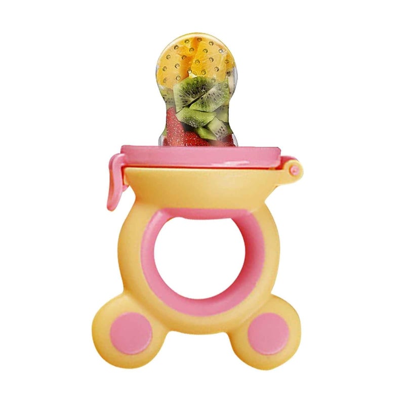 Alya The Cheeky Kidzz Baby Smart Medicine Needle Feeder Squeeze Medicine Dropper Multi-Functional Teether Case and Baby Food Fruit Nibbler Teether BPA Free (Design 3000) - Image 3