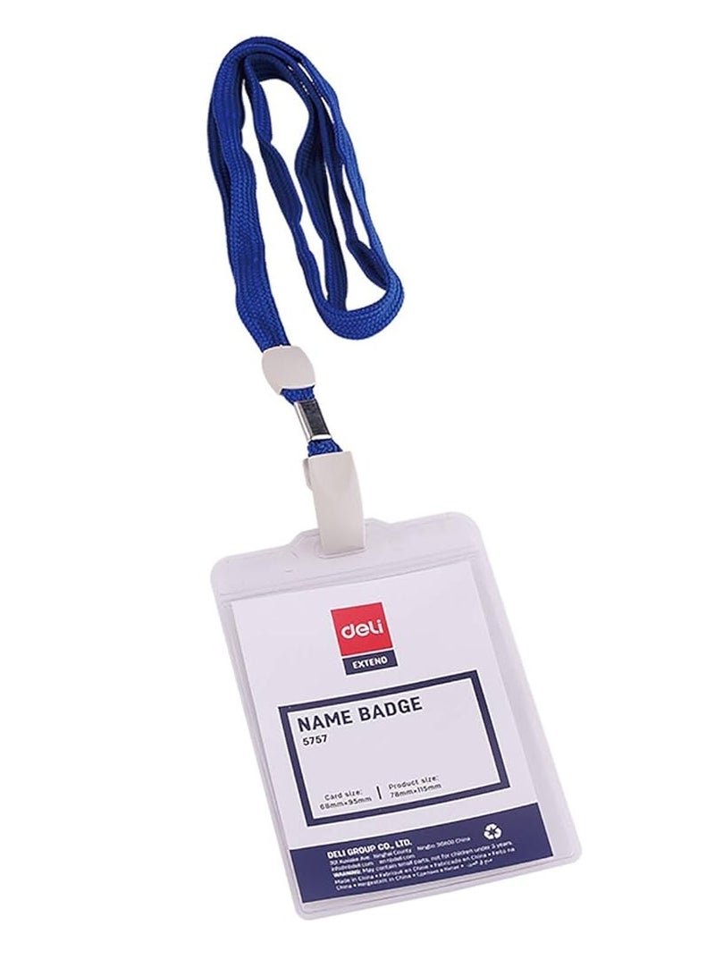 Deli شارة اسم عمودية مكونة من 10 قطع مع حزام أزرق - Image 2