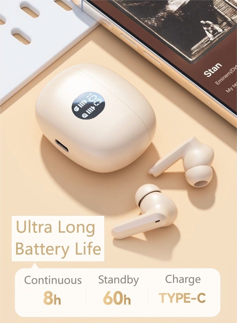 ستيريو سماعة أذن لاسلكية بلوتوث وسماعة أذن مع إلغاء الضوضاء النشط صوت ستيريو عميق باس - Image 5