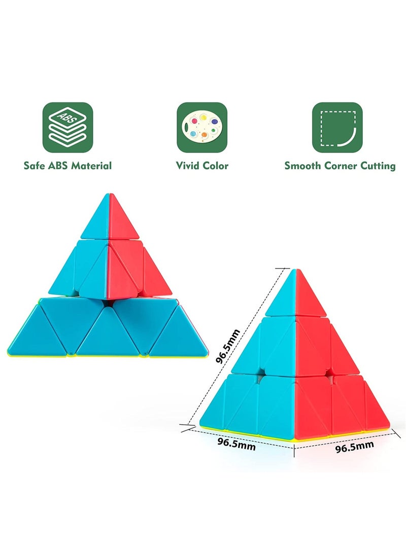 Magic Cube Speed Cube Pyramid 3 3 3 Stickerless Frosted Triangle Puzzle Magic Cube - Image 3