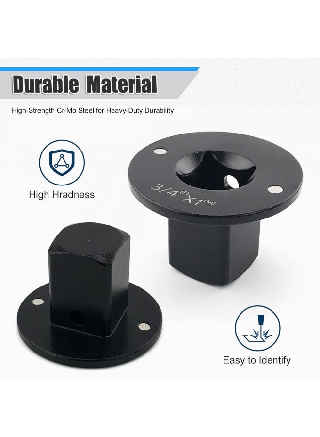 Low Profile Impact Socket Adapter Set, Drive Ratchet Adapter Set Space Saving for Industrial Equipment Maintenance - Image 3