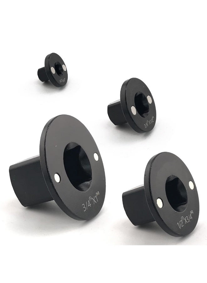 Low Profile Impact Socket Adapter Set, Drive Ratchet Adapter Set Space Saving for Industrial Equipment Maintenance - Image 1