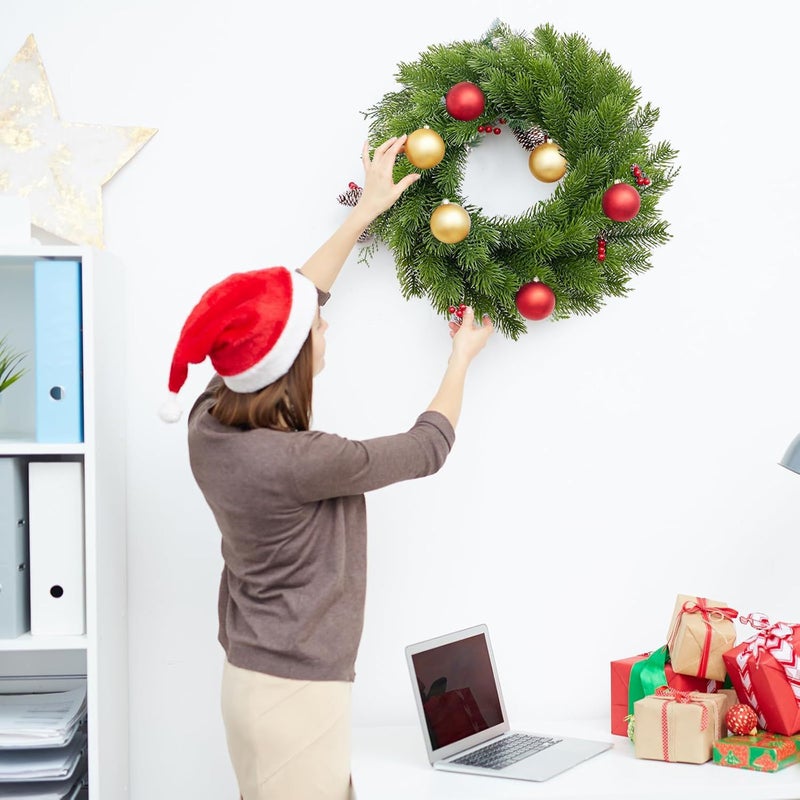 WEISPARK 30Pcs Artificial Pine Leaves Branches  Fake Greenery Pine Sprigs Faux Stems Picks for DIY Christmas Garland Wreath Embellishing and Home Garden Decoration - Image 2