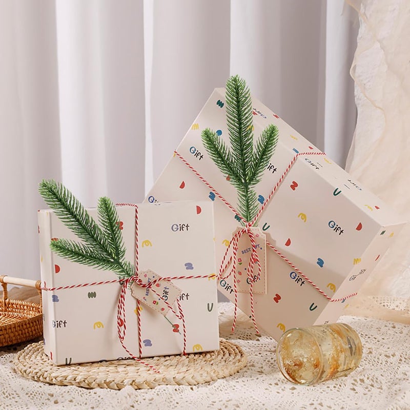 WEISPARK 30Pcs Artificial Pine Leaves Branches  Fake Greenery Pine Sprigs Faux Stems Picks for DIY Christmas Garland Wreath Embellishing and Home Garden Decoration - Image 3