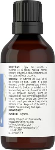 Horbäach Baby Powder Fragrance Oil | 1 fl oz (30ml) | Premium Grade | for Diffusers, Candle and Soap Making, DIY Projects, Aroma Spray, & More - Image 2