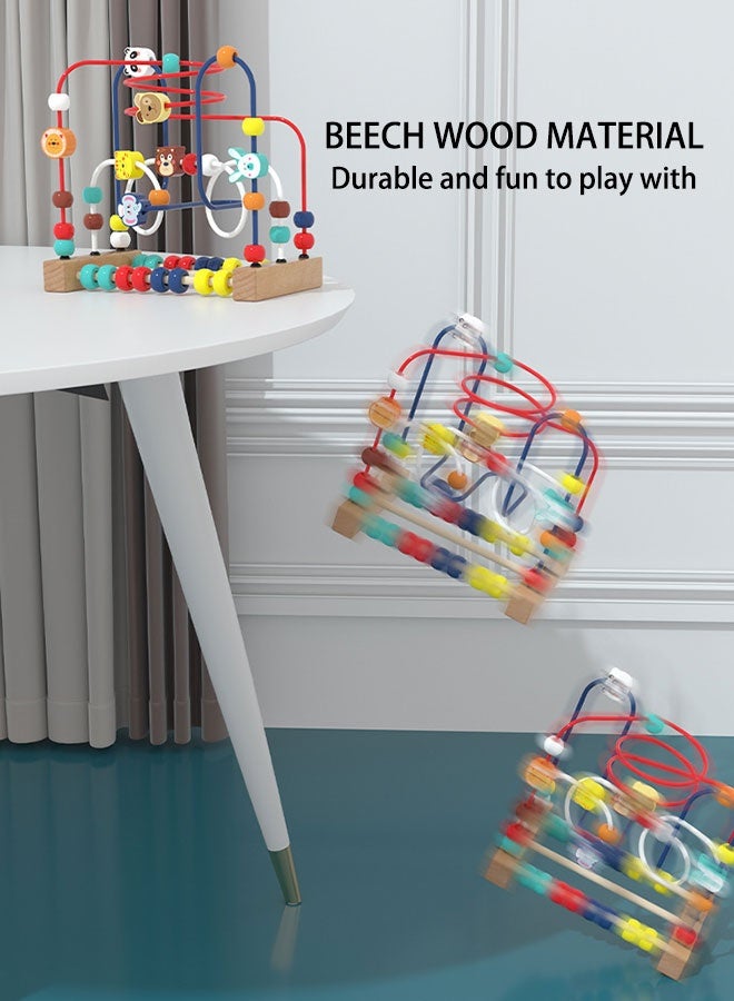 XIANGYU JHTOY-435-A Wooden Bead Maze Toy Animal Beads Multi Functional Sensory Toy for Kid Early Education - Image 5