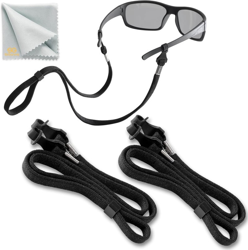 SIGONNA Eye Glasses String Holder Strap - Eyeglass Straps Cords for Men Women - Eyeglass Holders Around Neck - Sunglasses String Chain Lanyard Retainer - 2 Pcs - Image 1