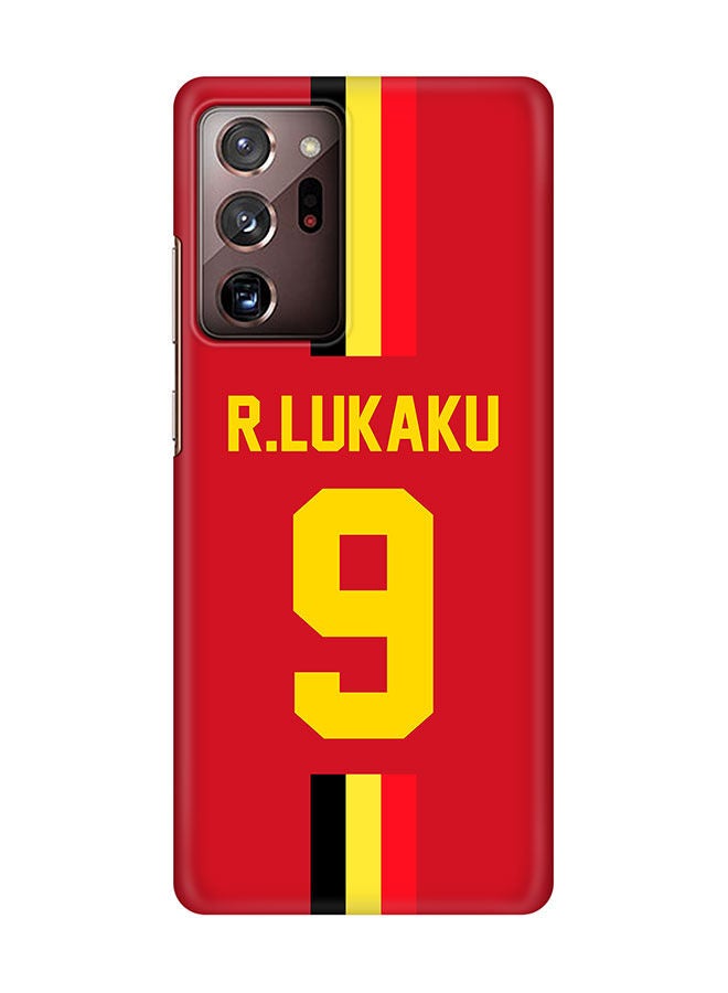 Stylizedd Slim Cover for Samsung Galaxy Note20 Ultra Case Snap Classic Series Mobile Cover Hard PC Shield Matte Finish Print -Belgium-Player-R.Lukaku - Image 1