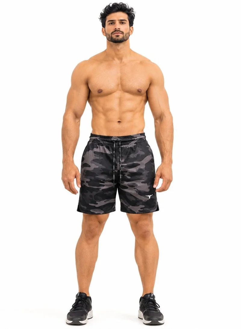 Thugfit THUGFIT SprintHint 2 in 1 Shorts 7" Inseam BLACK AND BLACK