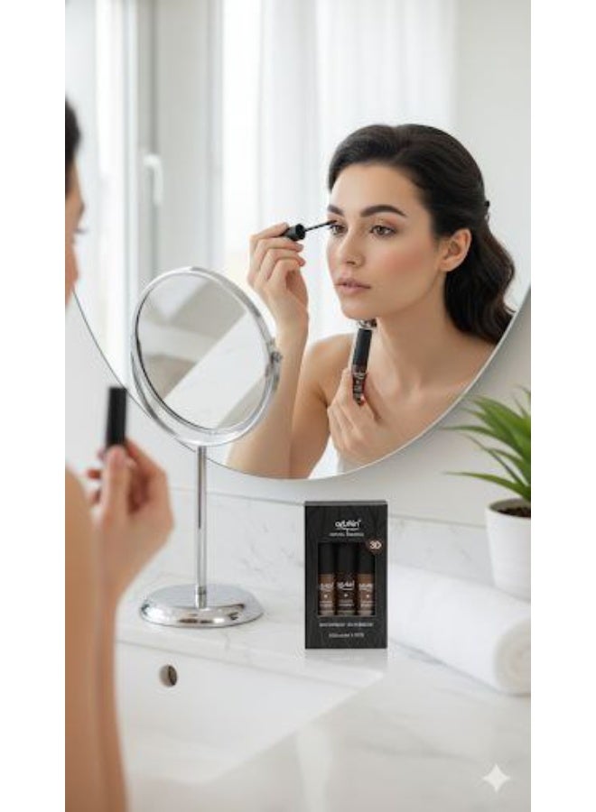 ARTSKIN Natural Minerals Waterproof 3D Eyebrow – 3-Piece Set (3 × 9 ml) - Image 5