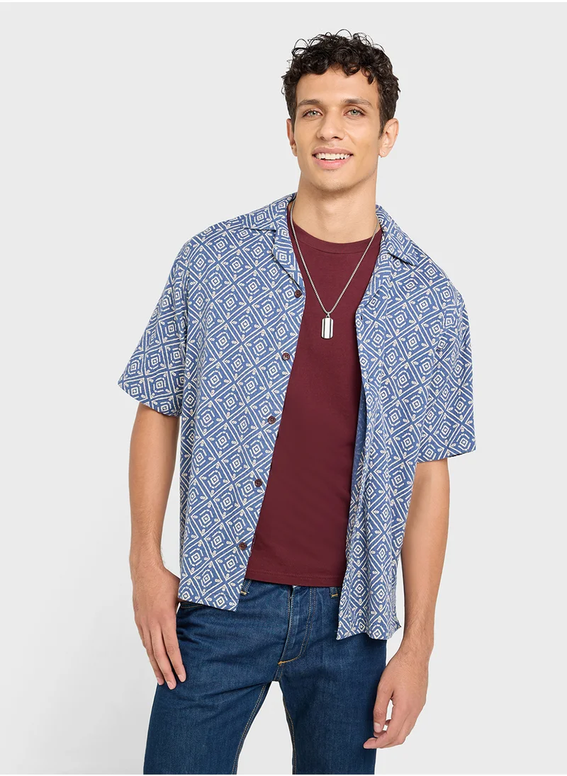 JACK & JONES Jprbluvincent Print Resort  Shirt