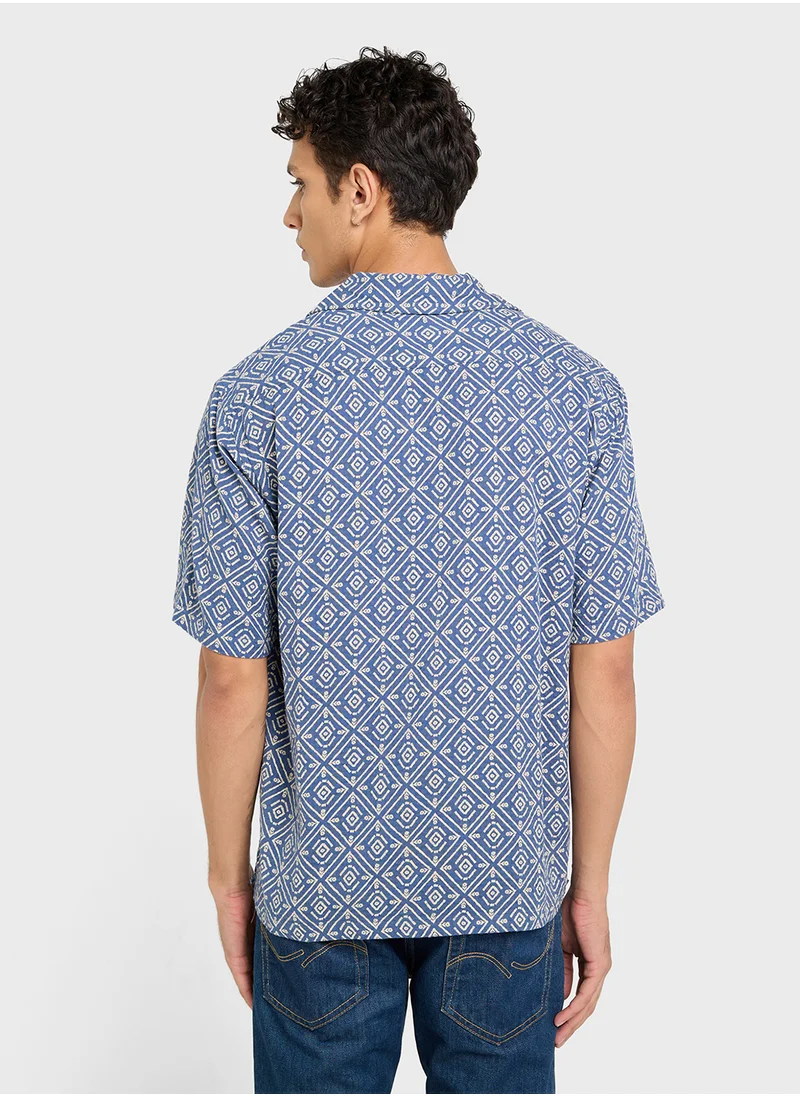 JACK & JONES Jprbluvincent Print Resort  Shirt