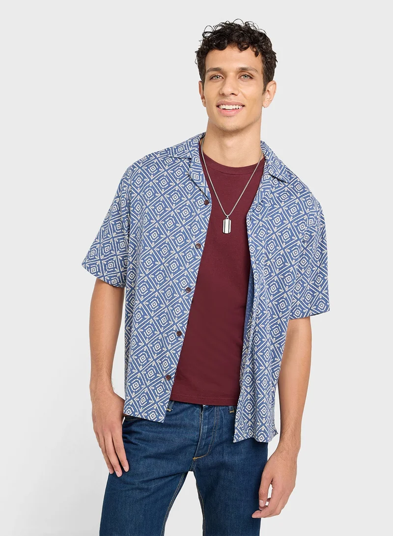 Aop Print Regular Fit Shirt
