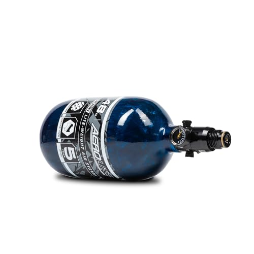 HK Army Aerolite Aerolite Air System - 48ci/4500psi Lightweight Carbon Fiber Tank with 800psi Regulator for Paintball & Airsoft Gear - Blue - Image 3
