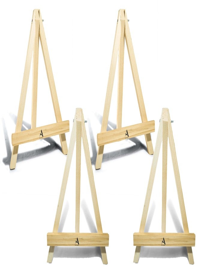 ArtRight Wooden Mini Easel Stand 10" for Painting & Display Purposes (Set of 4) - Small Handmade 10 Inch Canvas Stand for Painting, Presentations and Display Purposes - Image 1