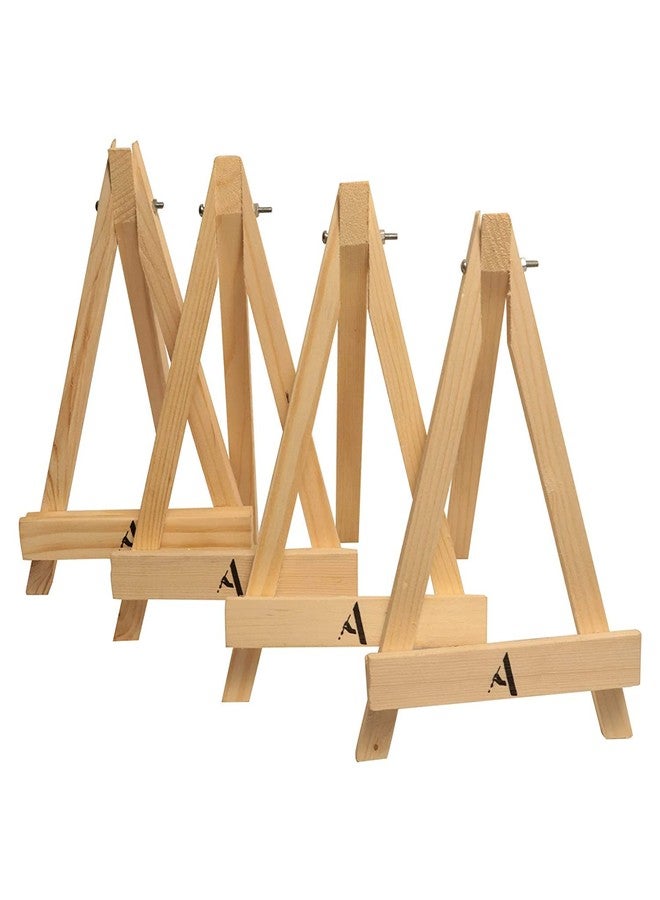 ArtRight Wooden Mini Easel Stand 10" for Painting & Display Purposes (Set of 4) - Small Handmade 10 Inch Canvas Stand for Painting, Presentations and Display Purposes - Image 3