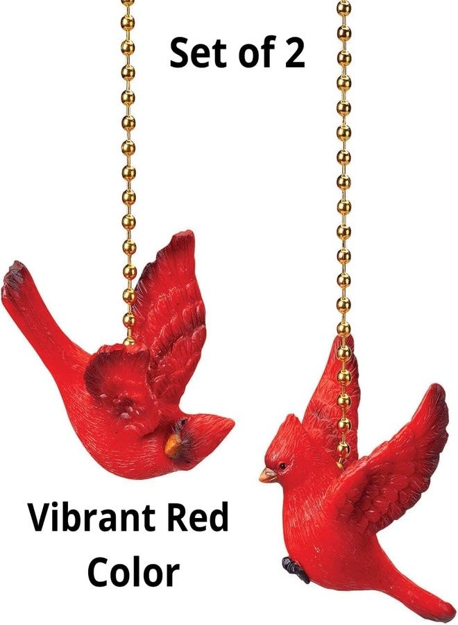 Fox Valley Traders Cardinal Fan Pulls, Set of 2 - Image 2