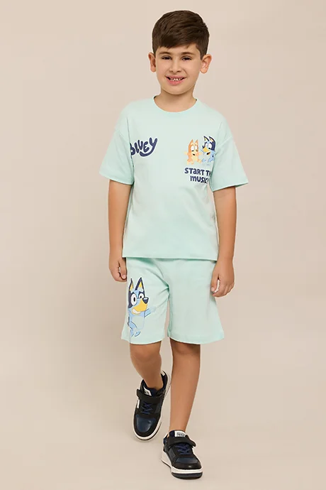 أر أند بي Bluey Printed T-Shirt and Shorts Set
