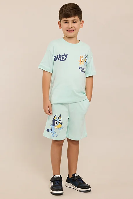 أر أند بي Bluey Printed T-Shirt and Shorts Set