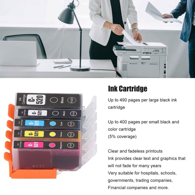 5 Color ABS Printer Ink Cartridge Compatible with IP3600 IP4600 IP4700 MX860 Printers - Image 4