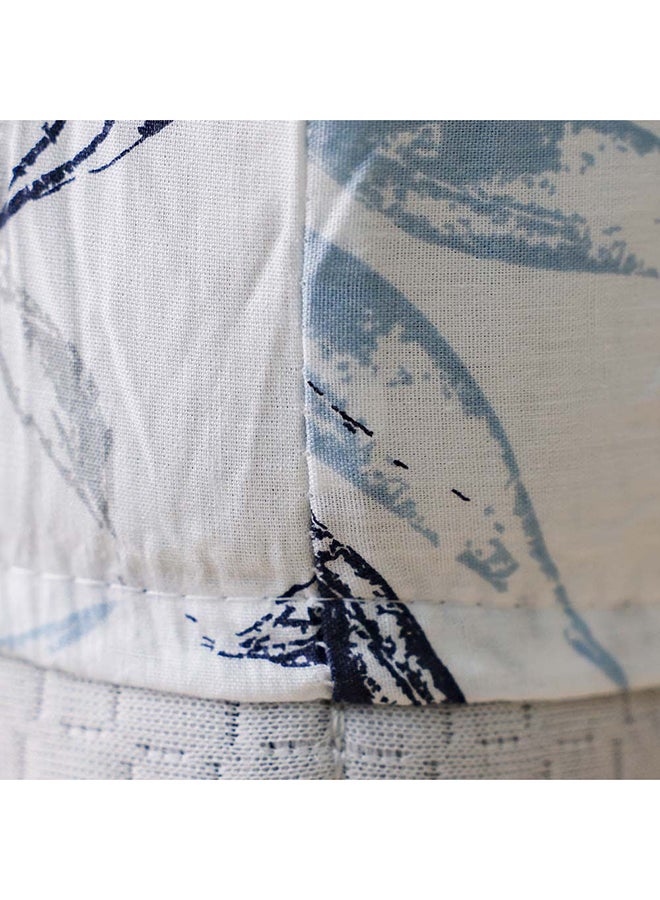 Danube Home Bliss 2 Piece Single Fitted Sheet Set 120x200 cm Grey/Blue | Cotton /Viscos -180 Thread Count Bedding Set For Bedroom - Image 4