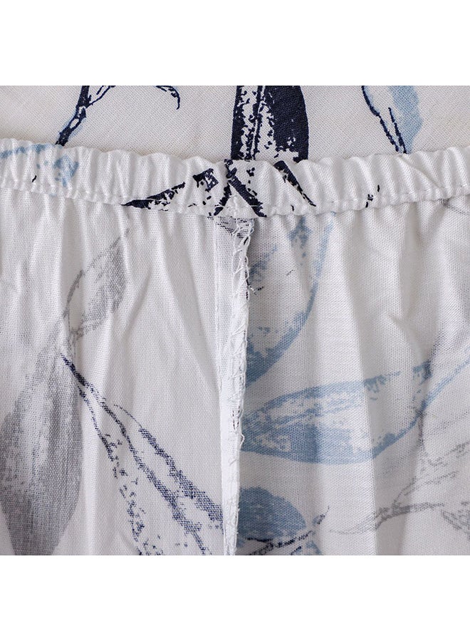 Danube Home Bliss 2 Piece Single Fitted Sheet Set 120x200 cm Grey/Blue | Cotton /Viscos -180 Thread Count Bedding Set For Bedroom - Image 5