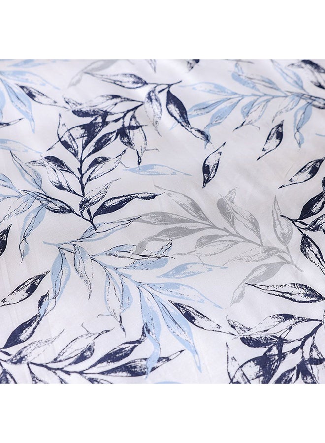 Danube Home Bliss 2 Piece Single Fitted Sheet Set 120x200 cm Grey/Blue | Cotton /Viscos -180 Thread Count Bedding Set For Bedroom - Image 2