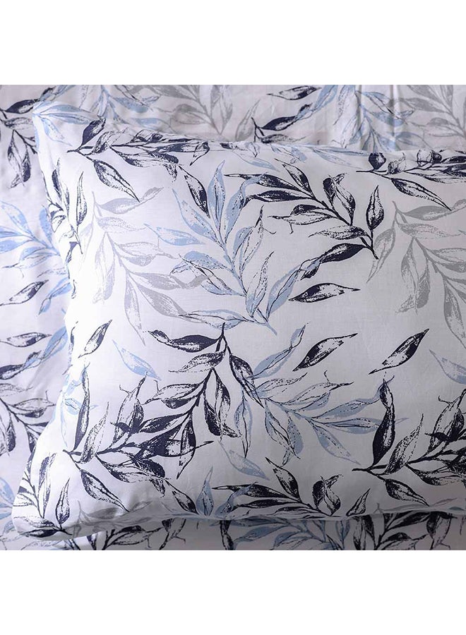 Danube Home Bliss 2 Piece Single Fitted Sheet Set 120x200 cm Grey/Blue | Cotton /Viscos -180 Thread Count Bedding Set For Bedroom - Image 3